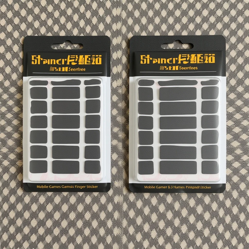 

2 Bags Non-Slip Carbon Fiber Mobile Gaming Finger Stickers Disposable Anti-Sweat Lightweight Breathable Gaming Finger Sleeve