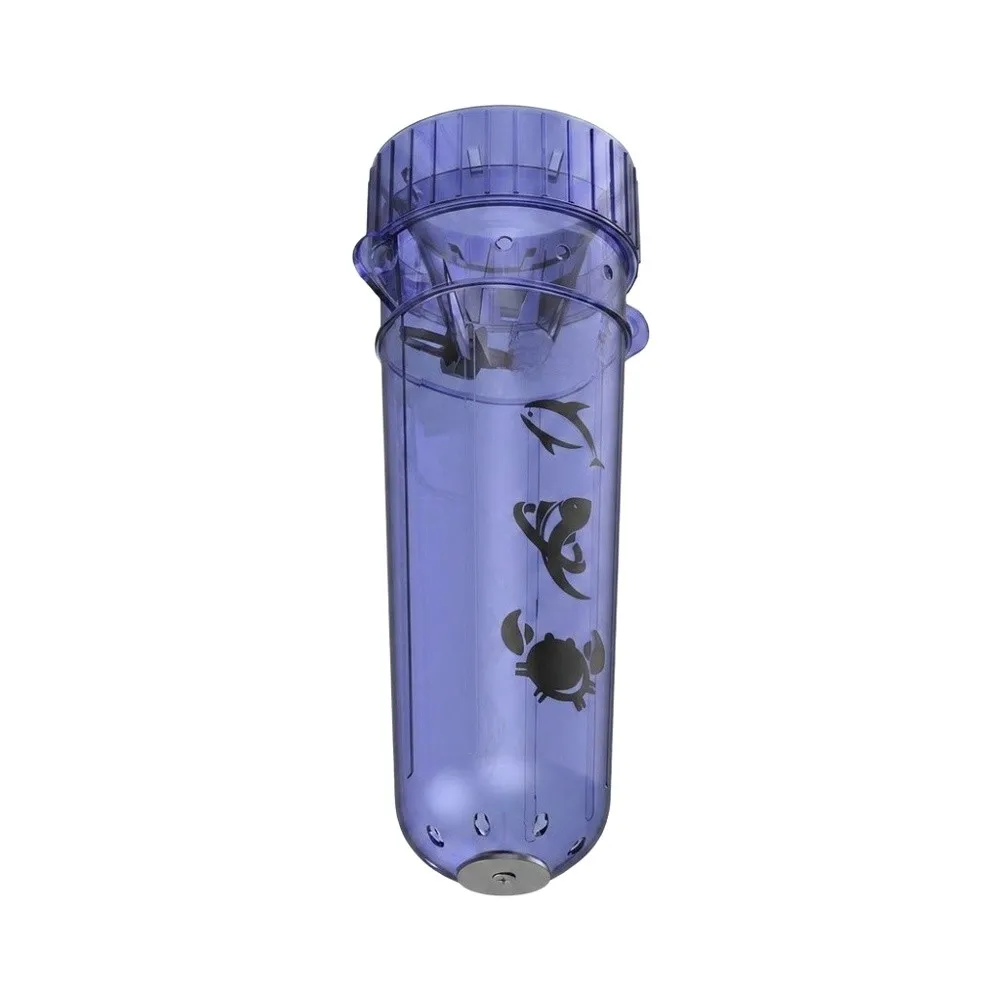 One Way Entry Fish Catcher Fishing Float Portable Fish Trap Fishing Bottle Trap Thickened Pp Material Built-in Sinking Weights