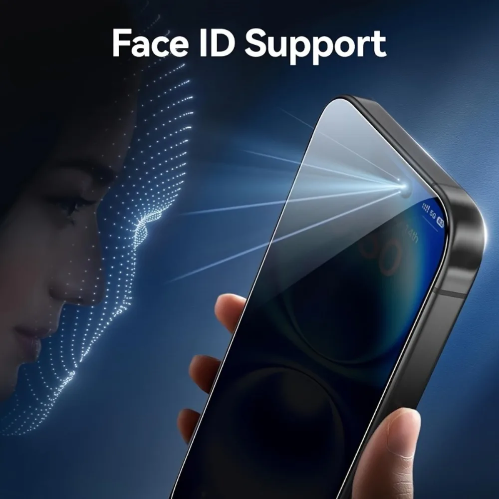 3 قطعة واقي شاشة مضاد للتجسس لهاتف آيفون 17 16 15 برو ماكس 14 13 12 برو 16 15 Plus 17 تركيب خالي من الغبار والزجاج المقسى #6