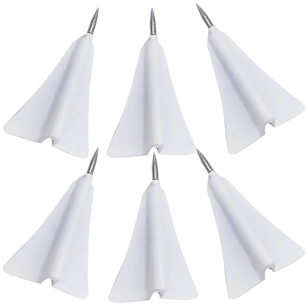 6 قطعة دبابيس ضغط الطائرة الورقية مسامير إبهام صغيرة للاستخدام اليومي مسامير مكتبية متعددة ملحقات الخريطة لوحة الإعلانات #4