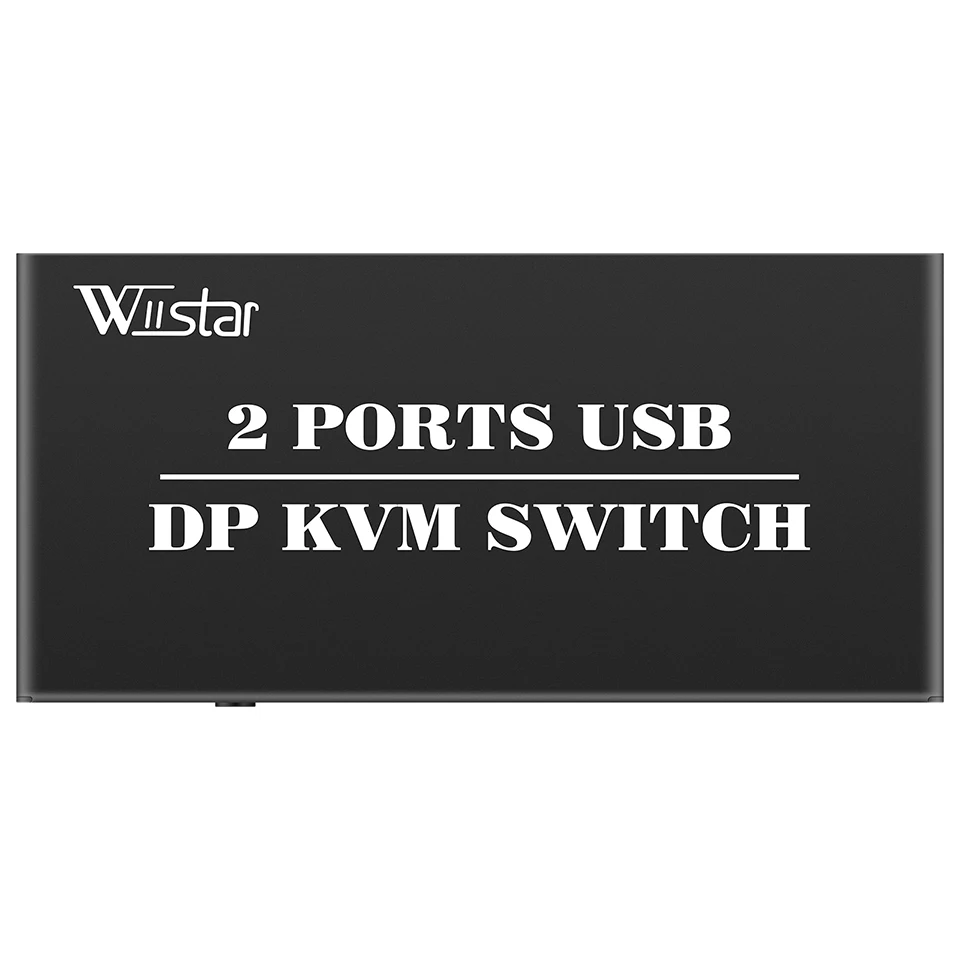 DP KVM Switch 2 Port Displayport KVM Switcher 2 In 1 Out for Shared Printer Mouse Keyboard for PC Laptop