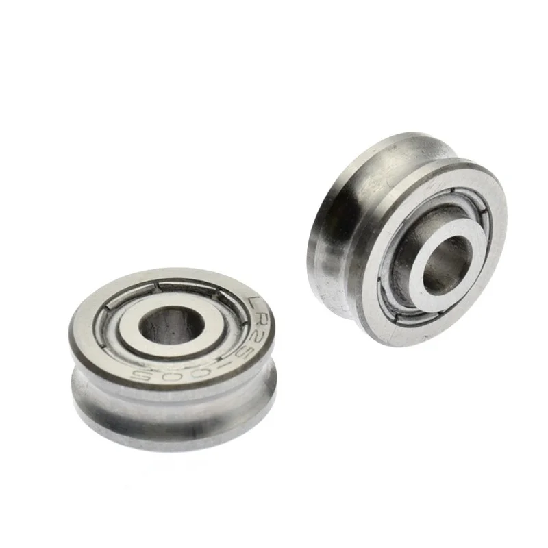 Grooved bearing Pulley U slot 5mm Diameter track Roller pulley LR25 non-standard Grooved guide Wheel 5*17*7mm Pulley wheel