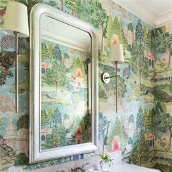 custom Southeast Asian Peacock wallpaper restaurant art wallpapers for living room mural bedroom decoration wall stickers peint