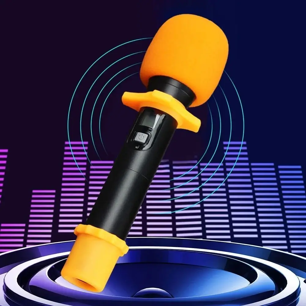 Silicone Microphone Skidproof Case Soft Shakeproof Microphone Anti-Slip Base Silicone Ring Wired/Wireless Mic