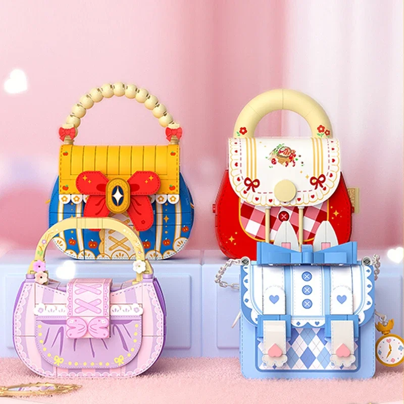 Anime Princesa Saco Blocos De Construção, Kawaii Desenhos Animados, Brinquedos Assembleia Educativa, Modelo DIY, Ornamento, Menina Presente de Aniversário, Periféricos