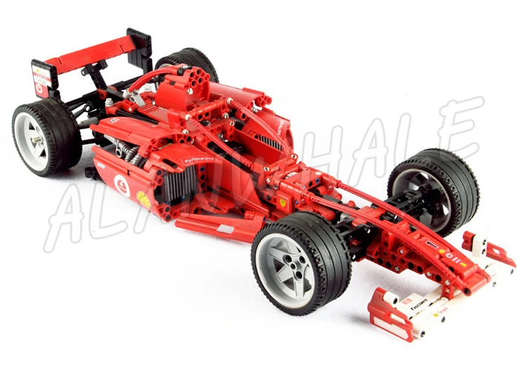 1242pcs Technical 1:8 Scale Moc Simulation F1 Racing Car Red Sport Vehicle 3335 Building Block toys Compatible with Model