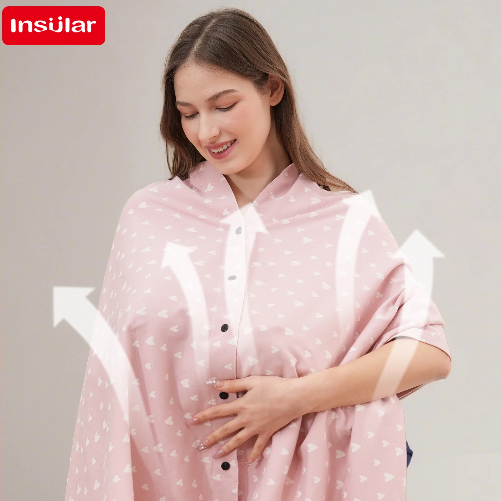 

Travel Windproof Shawl Adjustable Breastfeeding Nursing Cover Breathable Stroller Blanket Cotton Baby Feeding Apron Covers