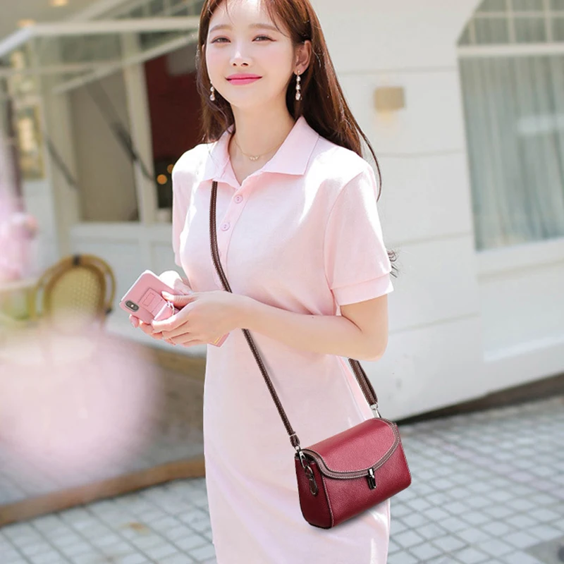 Fashion Crossbody Flap Shoulder Bags Women PU Leather Small Handbag Messenger Purse Vintage Female Clutch