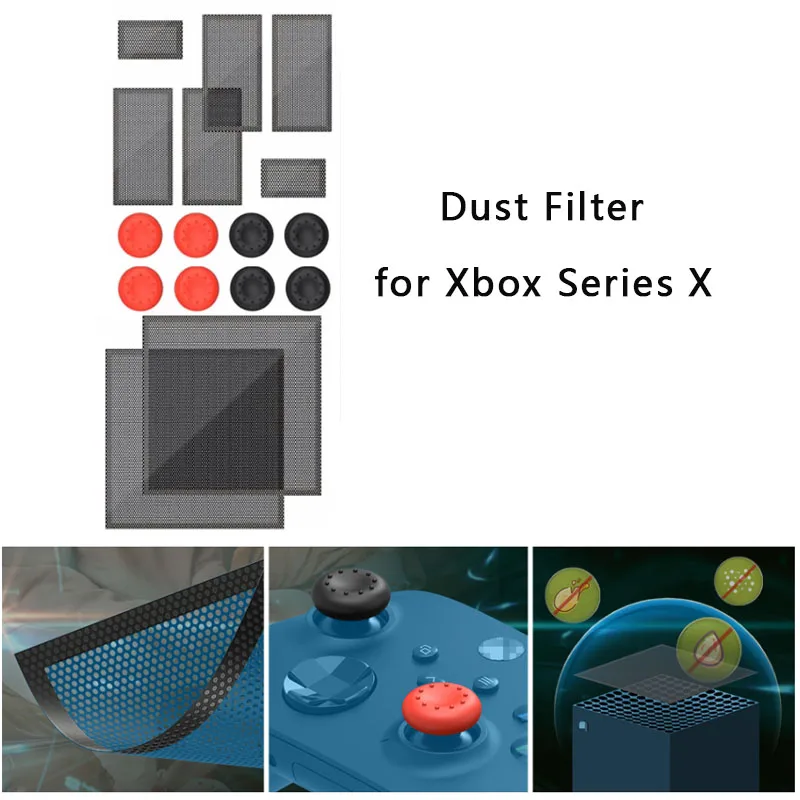 Anti Dust Filter Cover For Xbox Series X Cover Thumbstick Caps Console Cooling Fan Dustproof For Xbox Series X Accessories