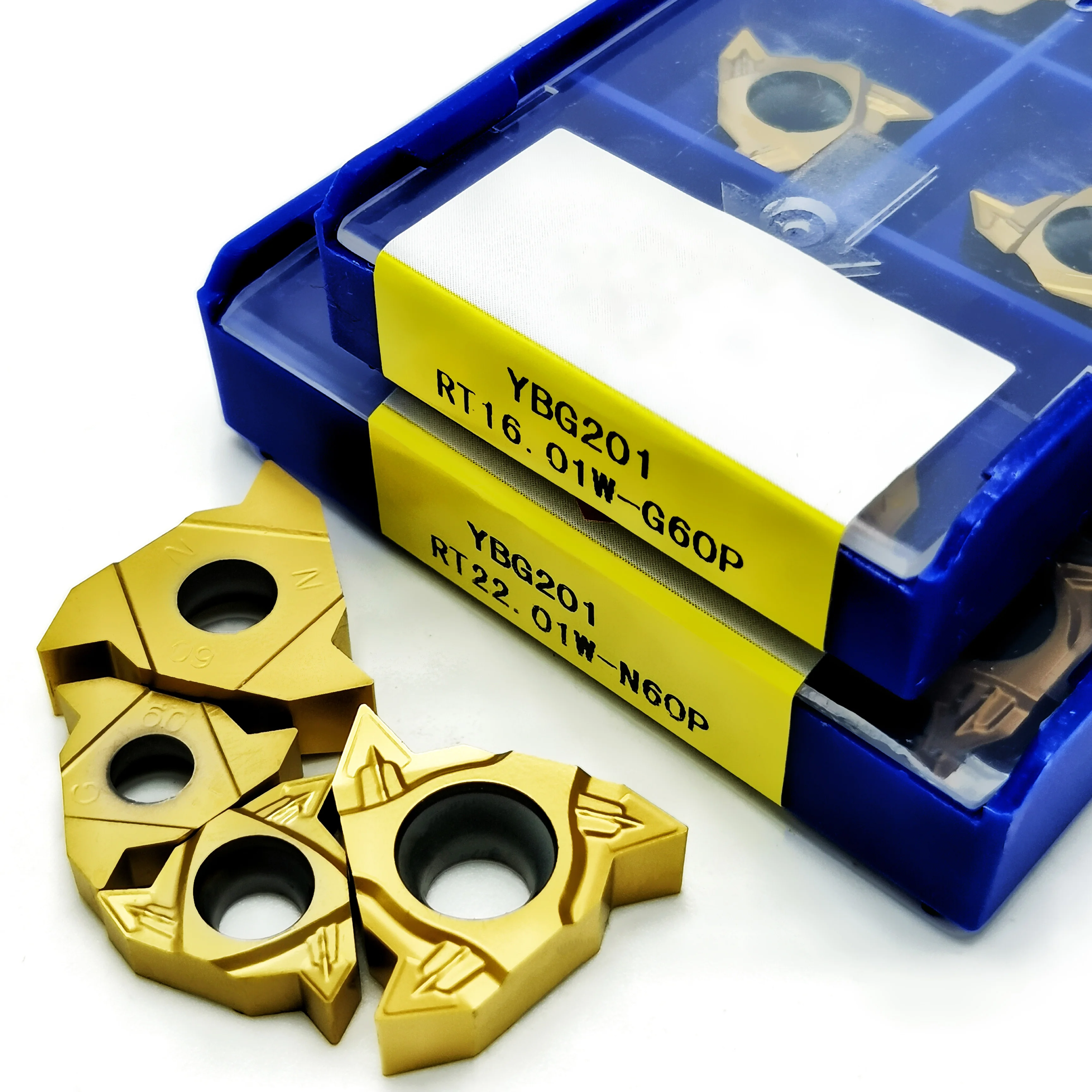 Rosca original Carbide Turning Tool, RT16.01N RT16.01W-G60P YBG201 RT22.01N RT22.01W-N60P YBG201, RT16.01 RT22.01