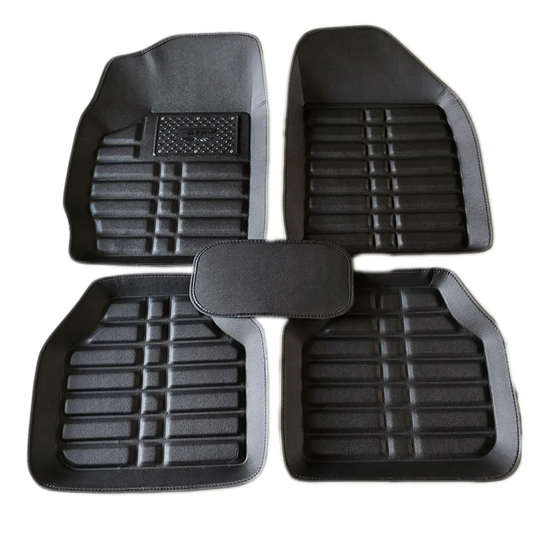 

NEW Luxury Car Floor Mats Fit For VW Volkswagen Golf 5 Mk5 5 Doors 2004~2023 Leather Rugs Mat Pad Car Interior Accessories