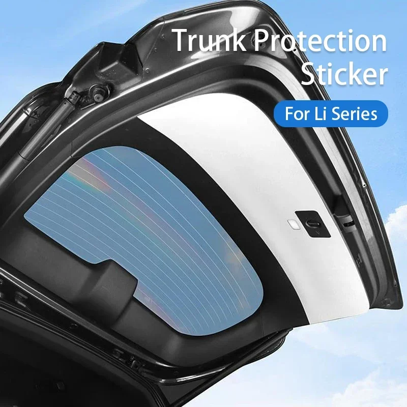 For Li LiXiang L6 L7 L8 L9 Car Tailgate Protection Sticker Trunk Protection Mat Anti-kick Guard Plate Fit Ideal L6 L7 L8 L9
