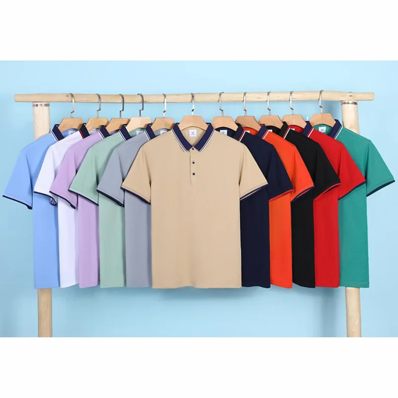 Custom Print Embroidery Fashion High Quality Polo Shirt Logo Photo Text Personal Design For Men And Women Tops  11 Colors S-6XL