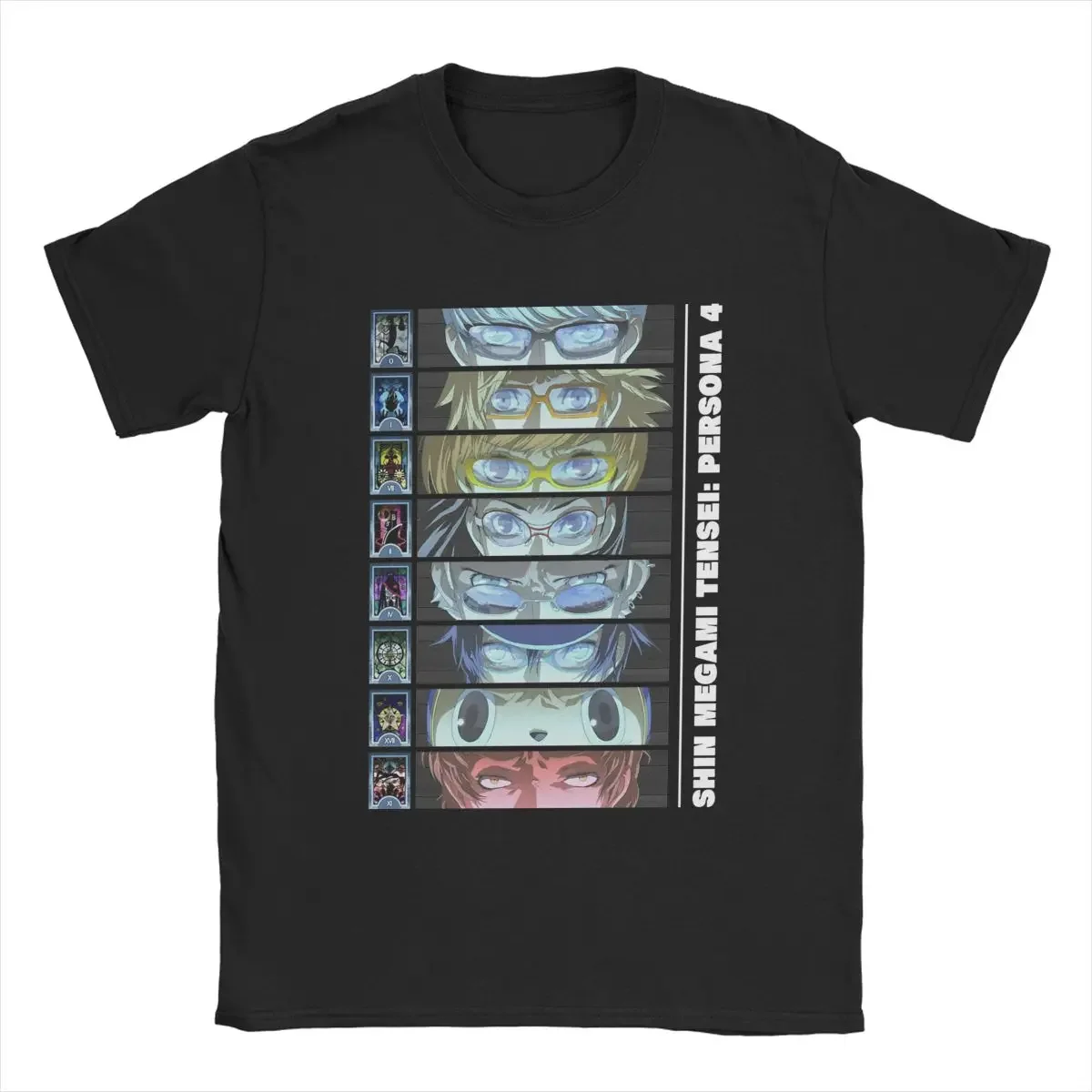 Мужская футболка Persona 4, футболка с коротким рукавом и круглым вырезом, из 100% хлопка