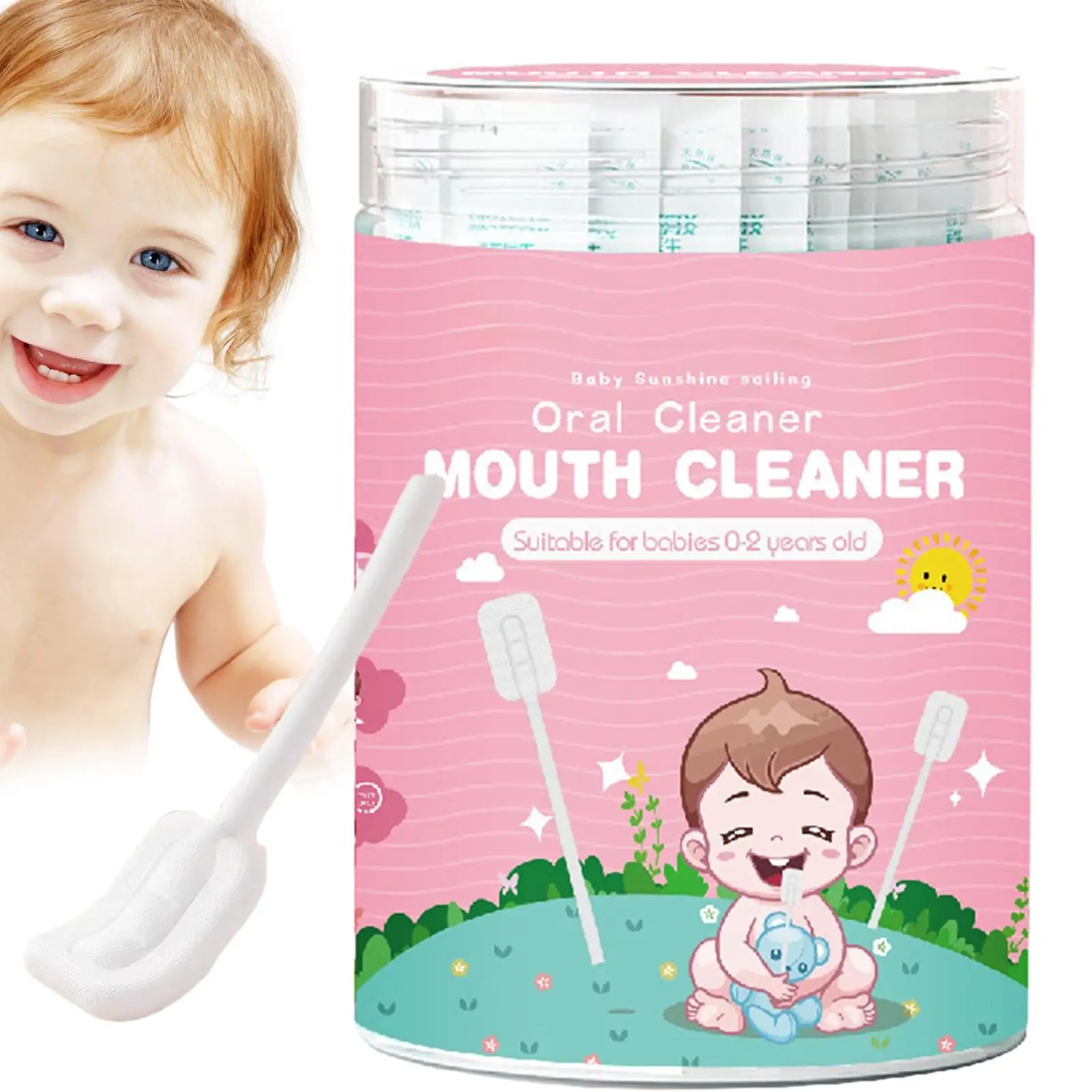 

new Tongue Gauze Cleaner 30pcs Oral Gauze Gum Cleaner Stick Oral Tongue Gauze Gum Cleaner Stick Comfortable And Flexible