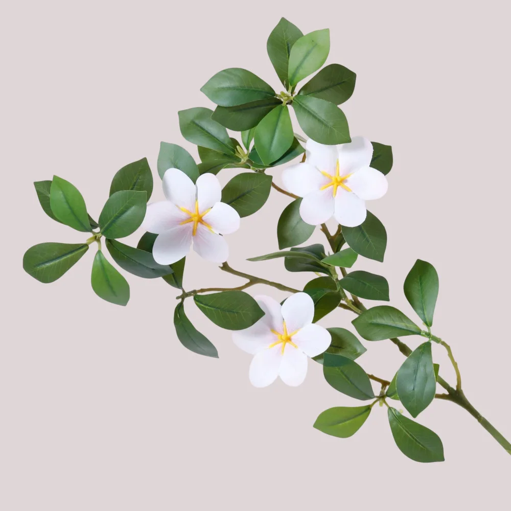 High Quality Artificial Gardenia Bouquet Faux Floral Arrangement For Living Room Table Aesthetic Home Decor Item