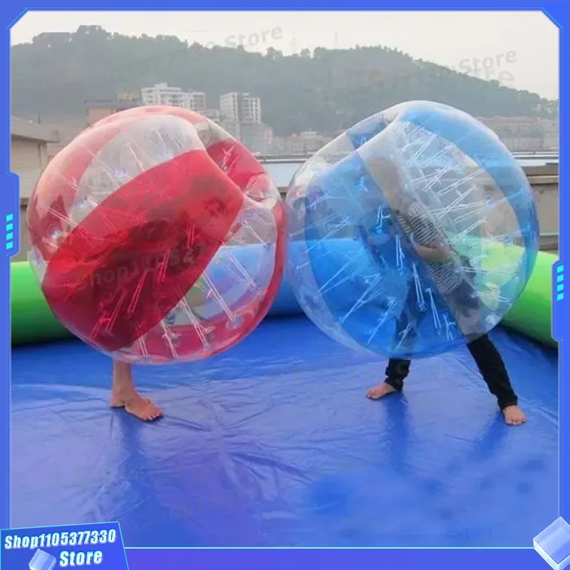 1.5m Diameter Inflatable Bubble Soccer Ball for Adults Outdoor Fun Game Human Hamster Zorb Football Equipment Party Activity