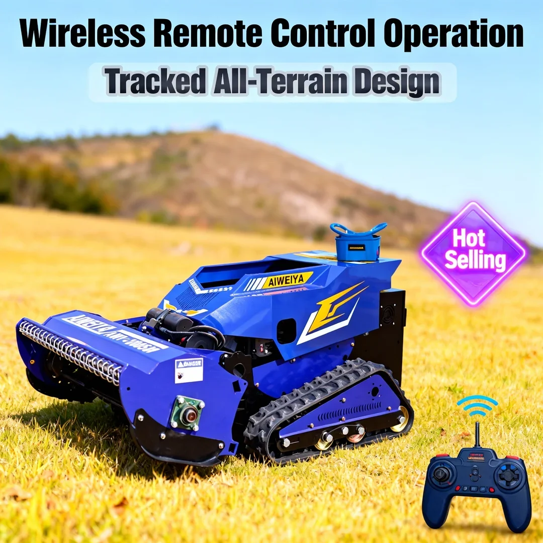 Customized Innovative Remote Control Robot Flail Lawn Mower - New Product Model with Core Motor Component