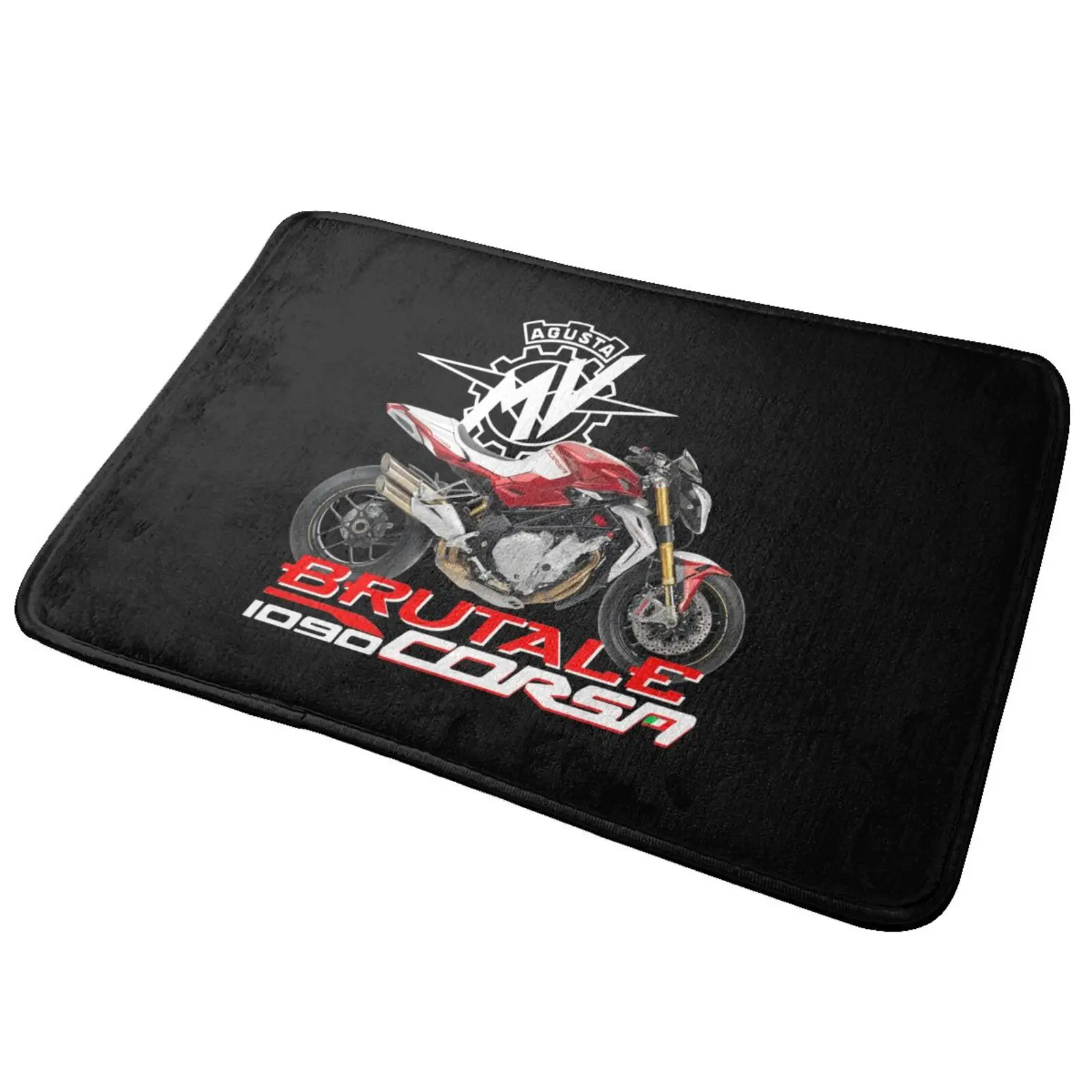 Mv Agusta Brutale Corsa Motorcycle Mat Rug Carpet Home Modern Bathroom Velvet Rug Fashionable