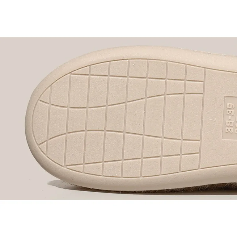 Full‑Wrap Home Slippers Soft Plush Cotton Slippers Light‑Weight Non‑Slip Warm Bedroom Floor Shoes