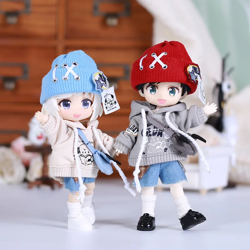 

2025 New OB11 Cool Outfit Set for GSC P9 P10 BJD Dolls Little Bell Asy Fairy Body1/12 Scale Clothing Accessories Costume Outfits