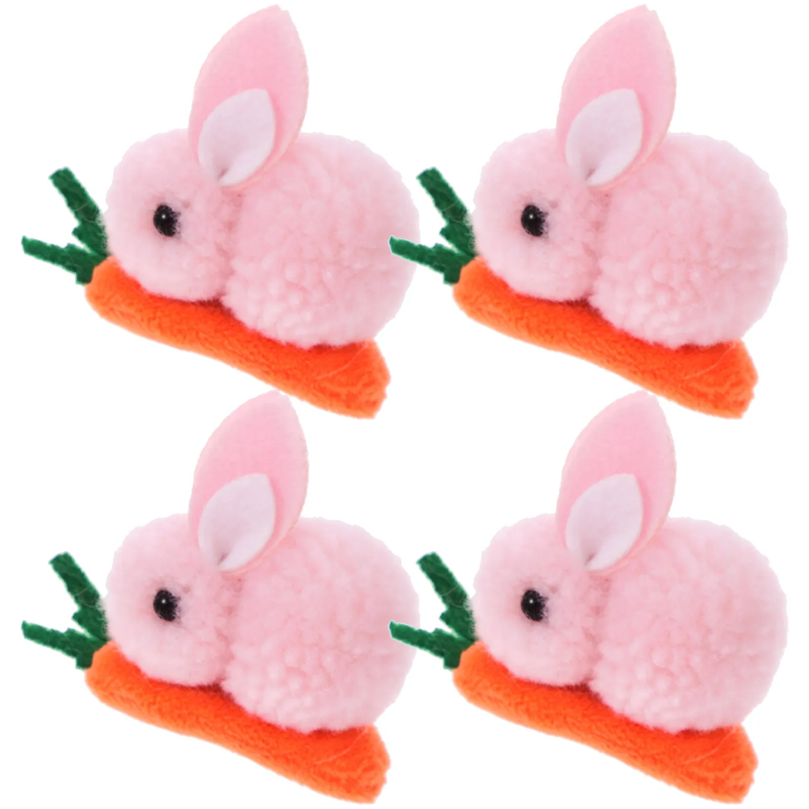 

4Pcs Rabbit Hair Clips Cute Cartoon Bunny Shape Hairpins Kids Headdress Adorable Snap Hair Barrettes Baby Girl Toddler