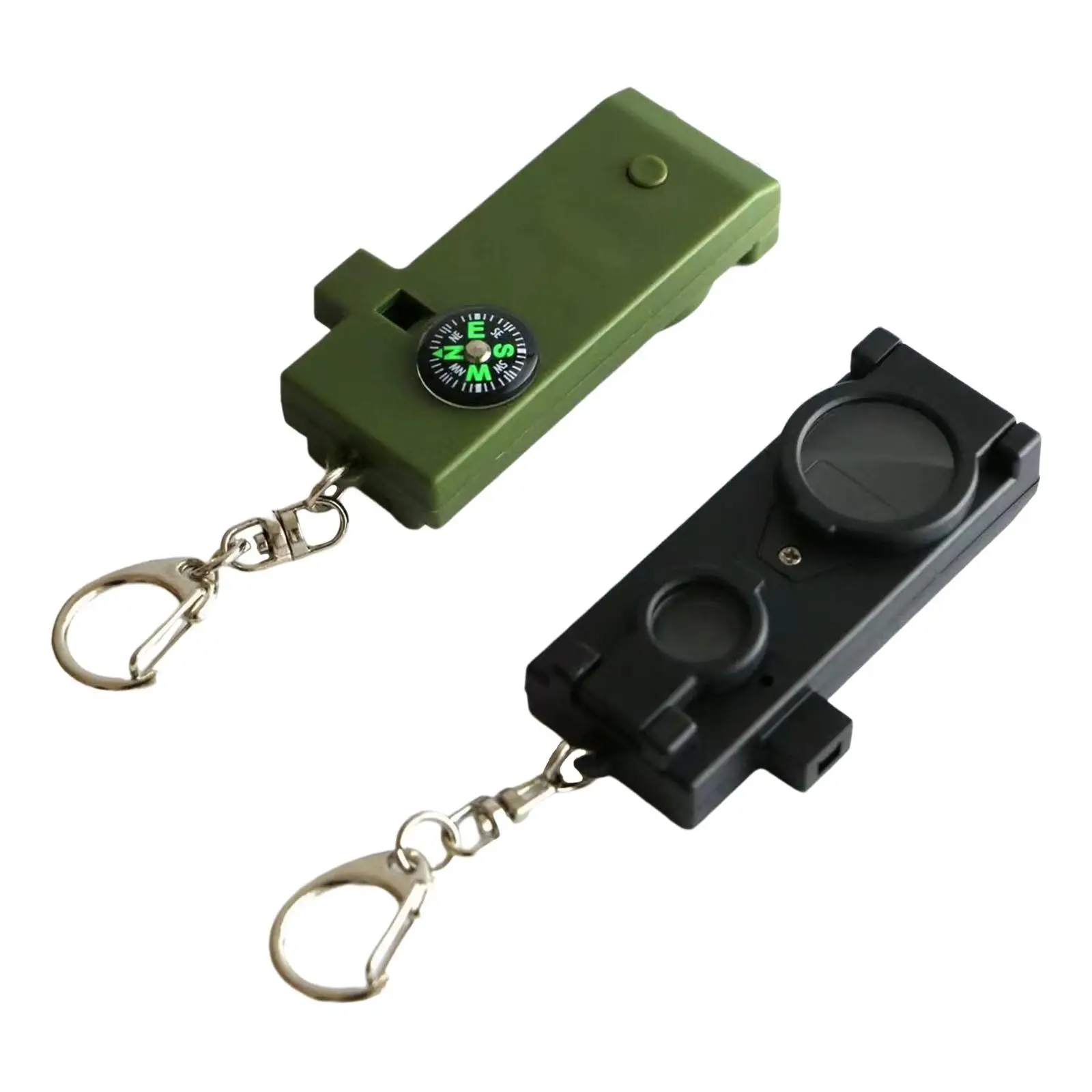 Outdoor Multifunctional Whistle with Keychain for Hiking Camping