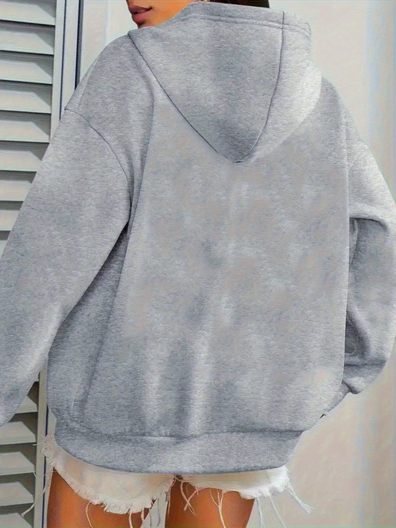 2025 Herfst en winter Dames Casual Cat Moon Line Art Print Sweatshirt met capuchon Zacht roze trui Comfortabele persoonlijkheid Y2K