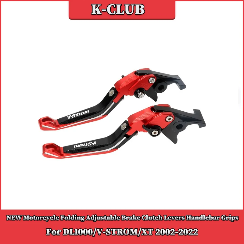 

NEW Motorcycle Folding Adjustable Brake Clutch Levers Handlebar Grips For SUZUKI DL1000/V-STROM/XT 2002-2022