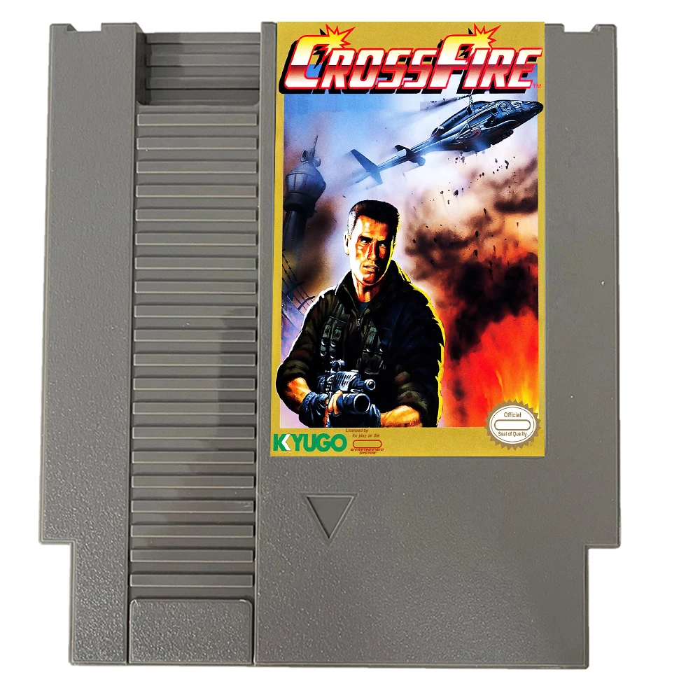 Classic Game CrossFire For NES Super Games 72 Pins 8 Bit Game Card Cartridge,for NES Retro Game Console - English