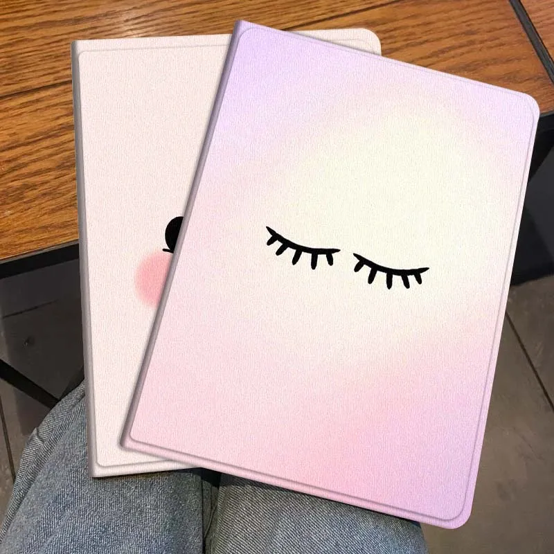 

Cute Closed Eye Lashes For Honor Pad 8 V8 9 GT MagicPad 13 3 2 Tab MatePad Pro Air 12 X 12.6 Foldable Tablet Case Gift
