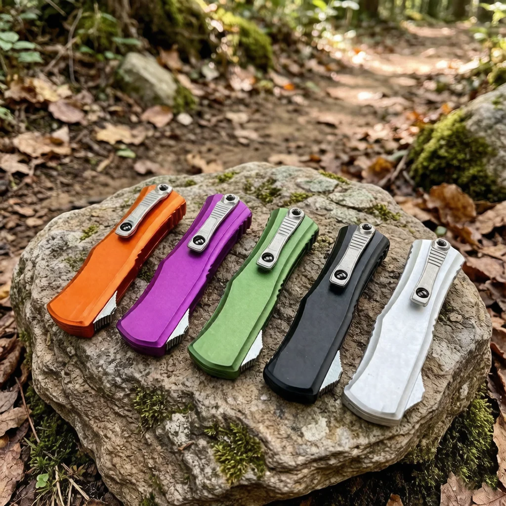 Mini Pocket Knife Aluminum Handle Small EDC Tool Lightweight Compact Utility Cutter for Camping Hiking Travel Daily Carry