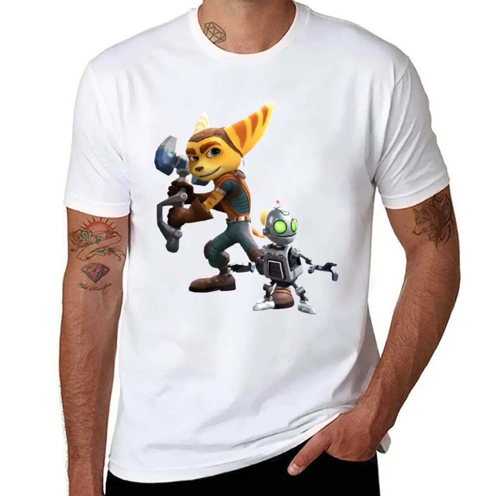 

Ratchet Clank T-Shirt man t shirts graphic t shirt man cotton T-Shirt