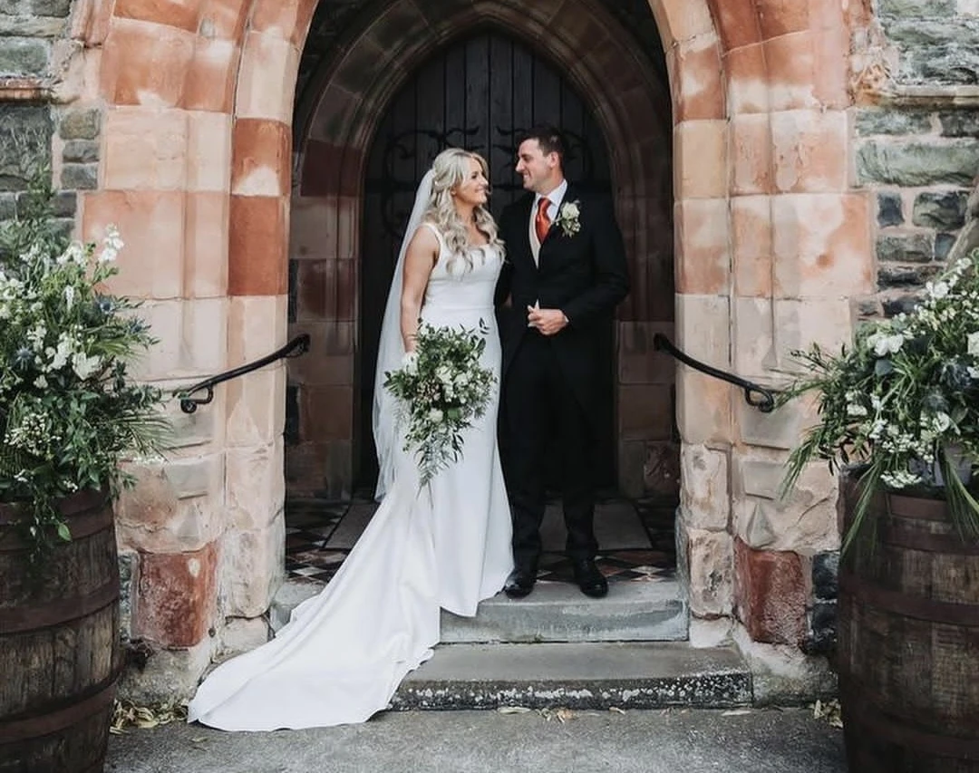 Robe De mariée en Satin élégante, style sirène, col carré, dos nu, pour femmes, personnalisée aux mesures, 2024