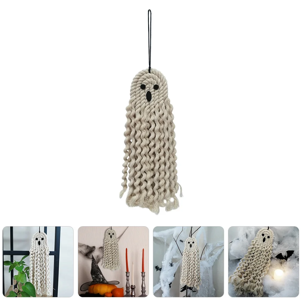 هالوين المنسوجة شبح شنقا ديكور قلادة مخيفة للحفلات ساحة ديكور مسكون منزل الدعامة شنقا شبح منزل مسكون قلادة #3