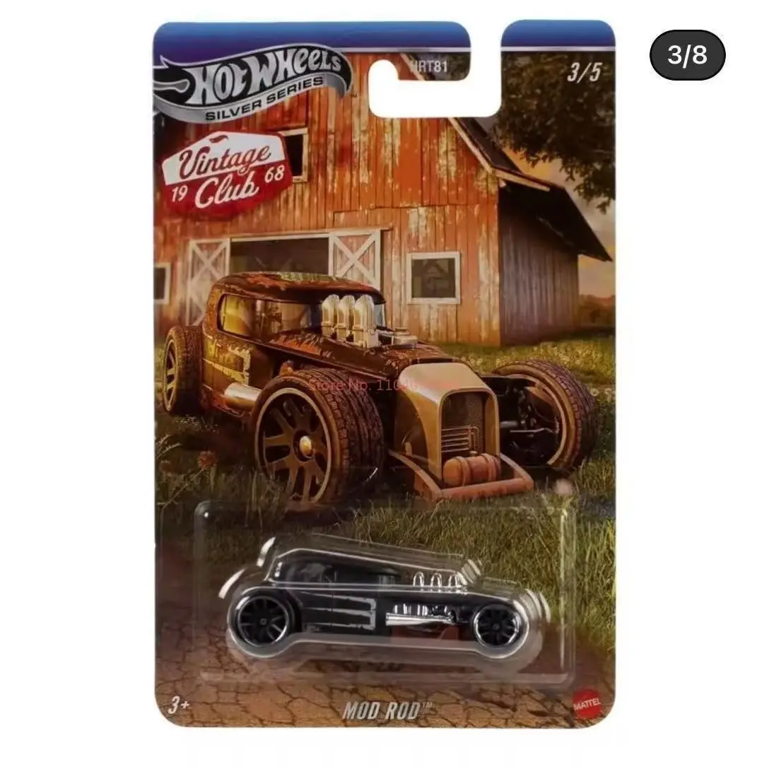 Nowy Oryginalny Hot Wheels Classic Club Mustang Porsche 911 Volkswagen Beetle Retro Metalowy Model Samochodu HRT81 Silver Label Die-Cast