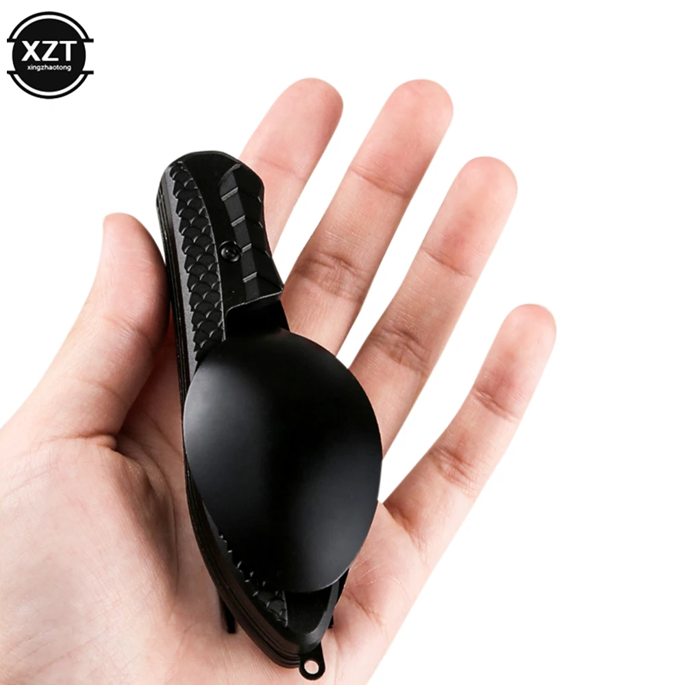 3-in-1 açık katlanır kaşık çatal bıçak Combo Set çatal piknik seyahat taşınabilir çok amaçlı paslanmaz çelik kamp eşyaları