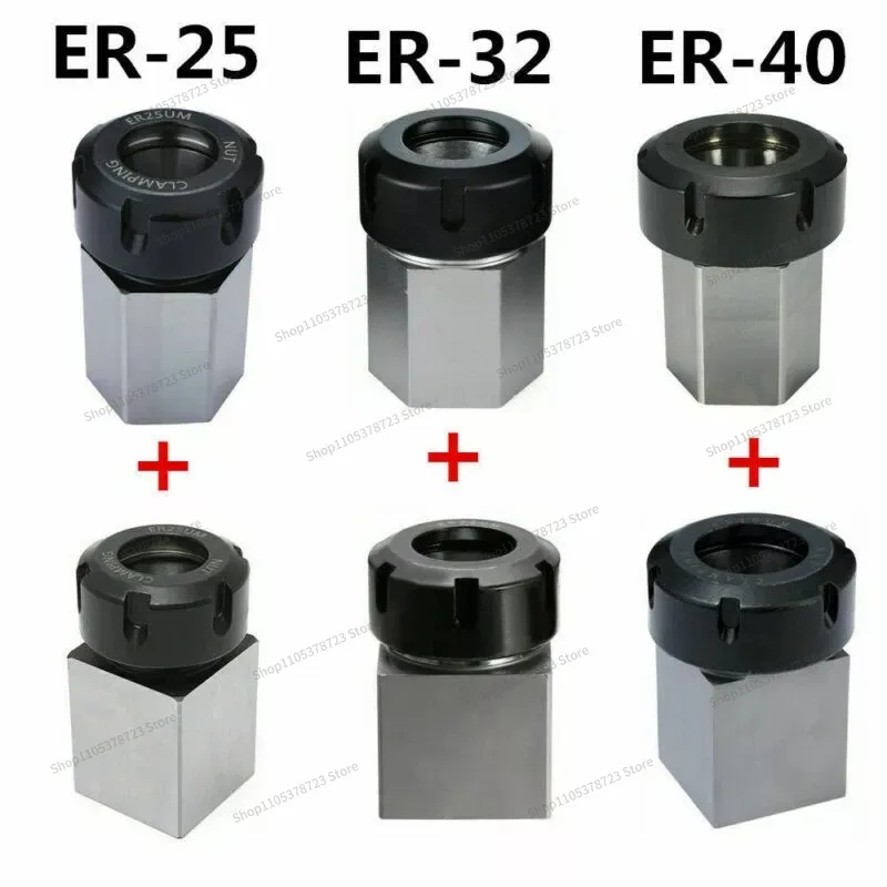 For ER-25/32/40 Hexagonal + Square Collet Holder for Numerical Control Lathe Grinder