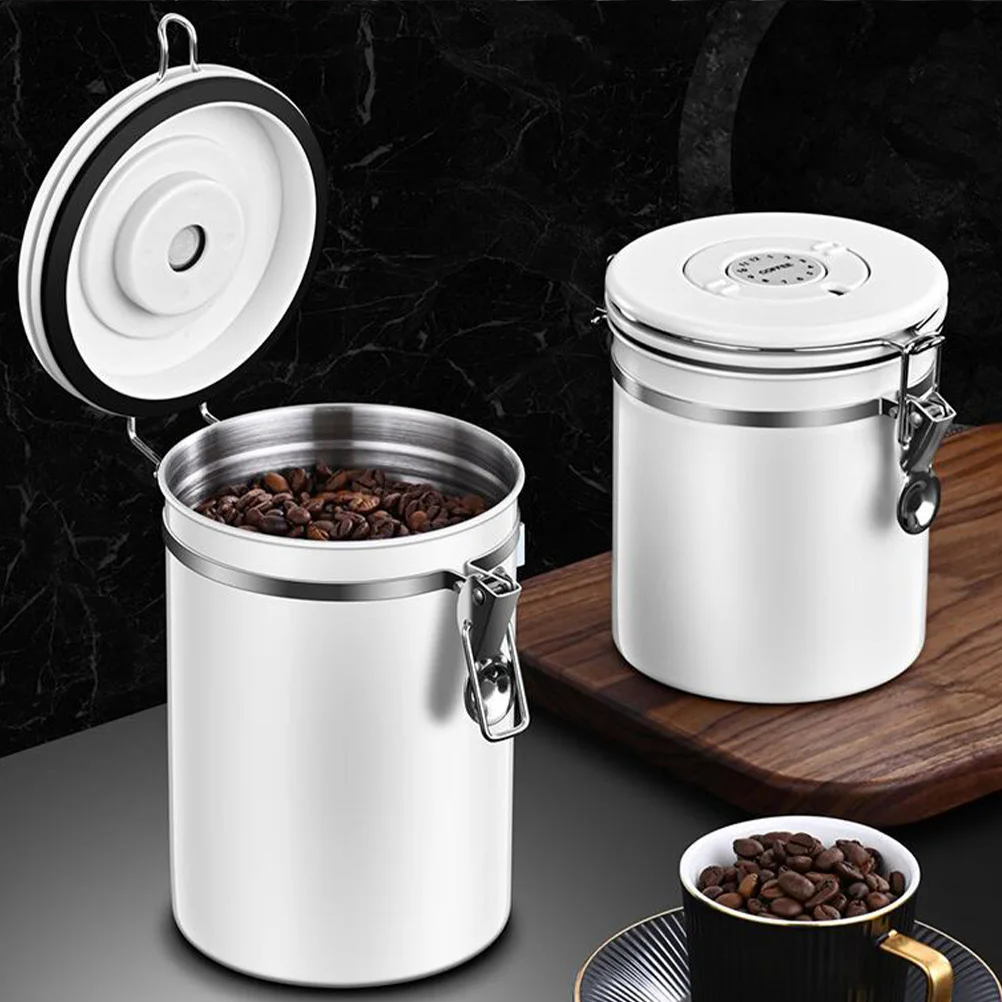 

1 set Coffee Bean Airtight Canister Tea Storage Jar Sealed Container Can Safe Wear Resistance Practical Home Use