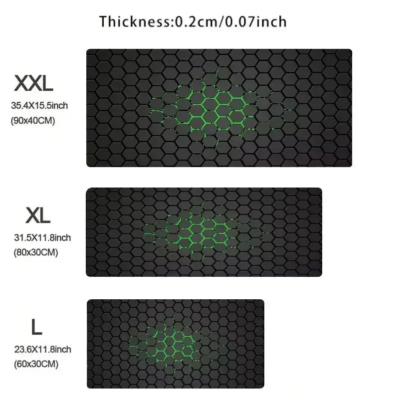 CIFbuy XXL Hexagon Gaming Mouse Pad image