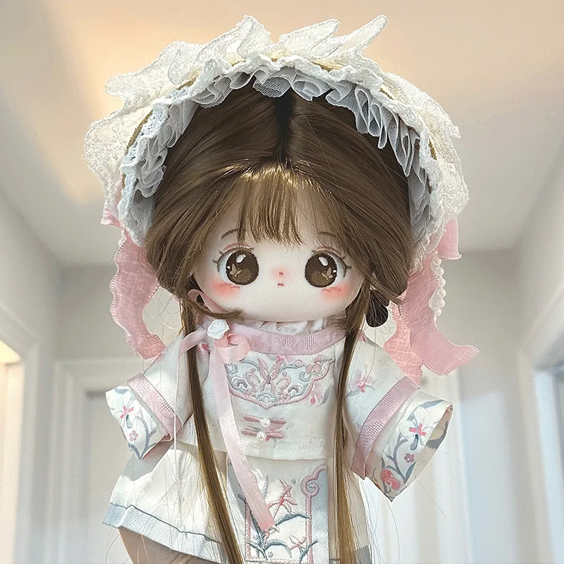 Starożytna chińska klasyczna sukienka damska Hanfu Spódnica Kostium Hanyang Stuffed Plushie 20cm Pluszowa zabawka Lalka Ubrania Odzież