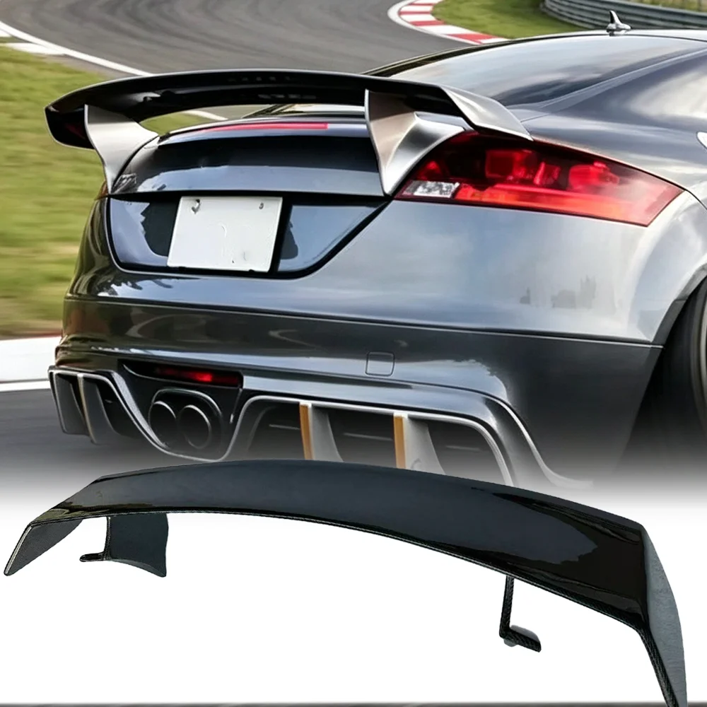 For Audi MK2 pure carbon fiber trunk modified rear wing compression wing TT TTS car accessories 2012-2014 ROWEN model rear wing