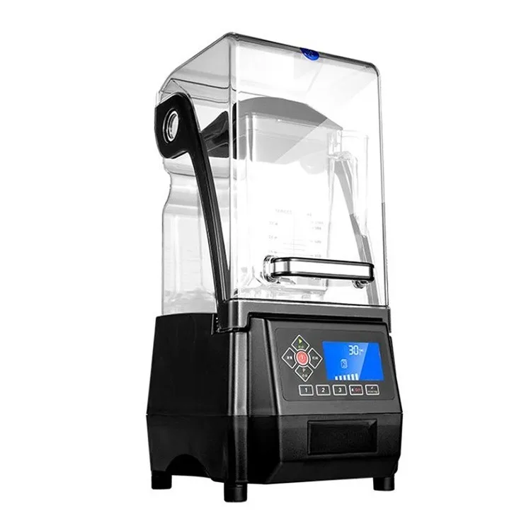 Famous Brand KPS Milk Tea Shop Bubble Tea Equipment Heavy Duty Fruit Juice Commercial Sound Proof Cover Blender