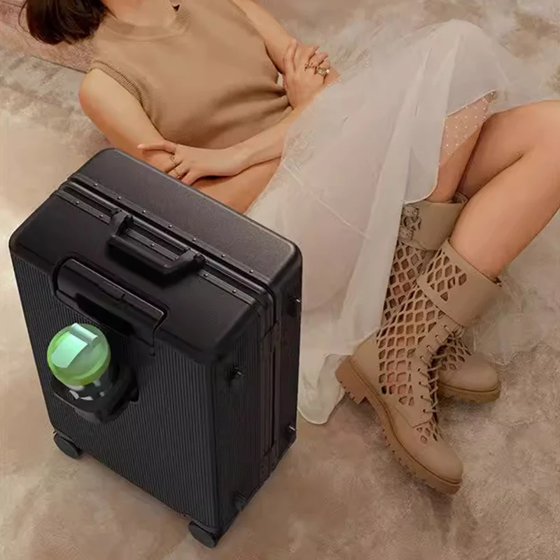 

KLQDZMS Высококачественный чемодан с алюминиевой рамой, посадочный бокс, чемодан на колесиках большой вместимости, 20 дюймов, 22 дюйма, 24 дюйма, 26 дюймов, ручная кладь, дорожный чемодан