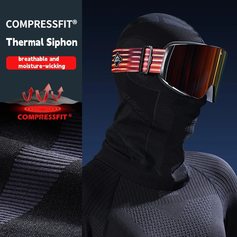 RNABAU Men Women Cold-Proof Thermal Scarf Cycling Head Neck Cover Helmet Liner Cap Winter Ski Hat Balaclava Full Face Mask