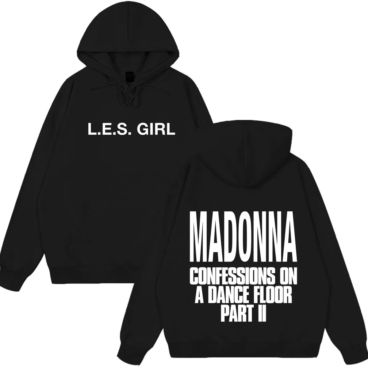 Madonna CONFESSIONS II Album Tour 2026 Print Hoodie Men Women Vintage Harajuku Sweatshirt Winter Loose Casual Hip-hop Pullover