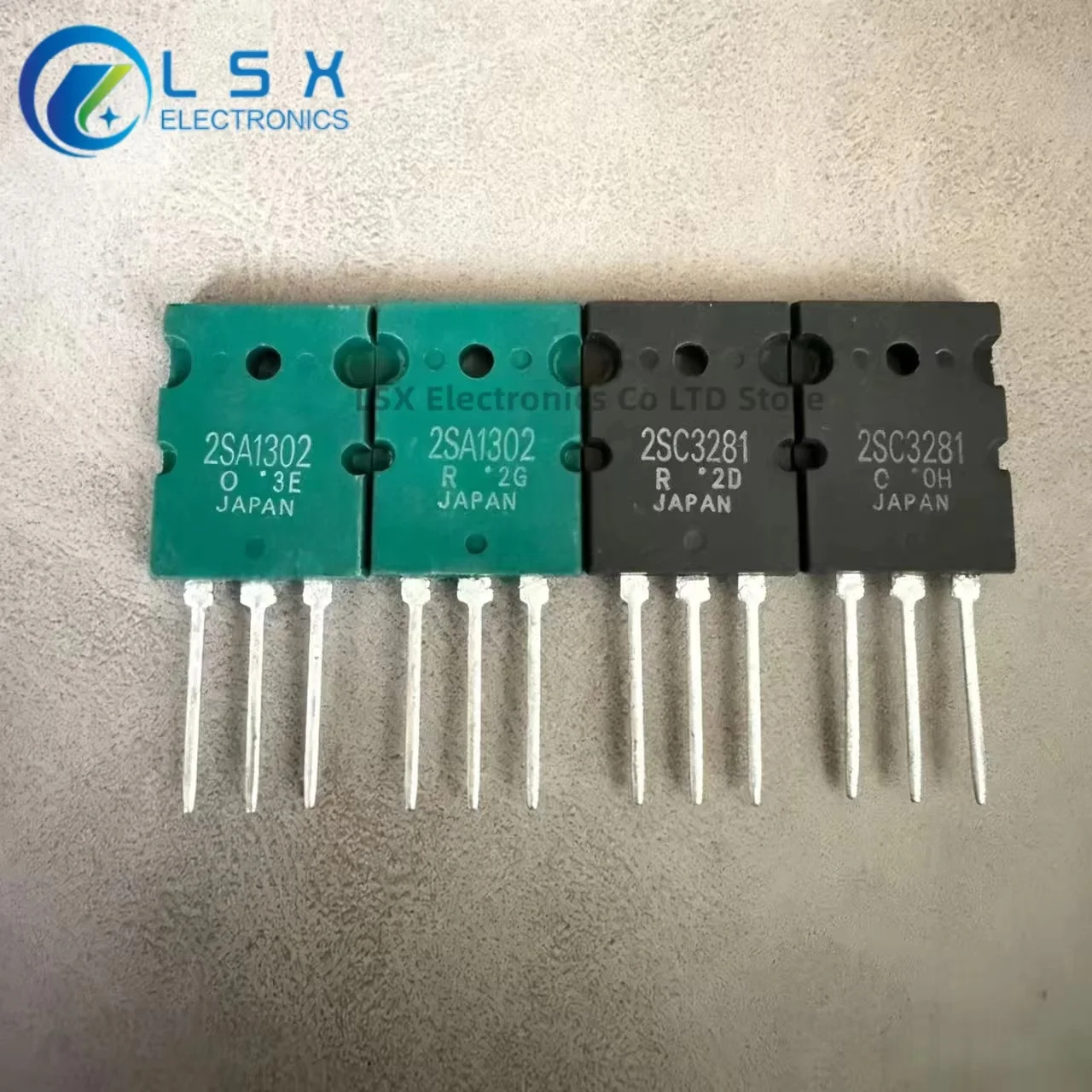 5 Pairs of 100% Original 2SA1302 2SC3281 A1302 C3281 Full Pin Green Black Paired Tube Long Pin Audio Amplifier Paired Tube