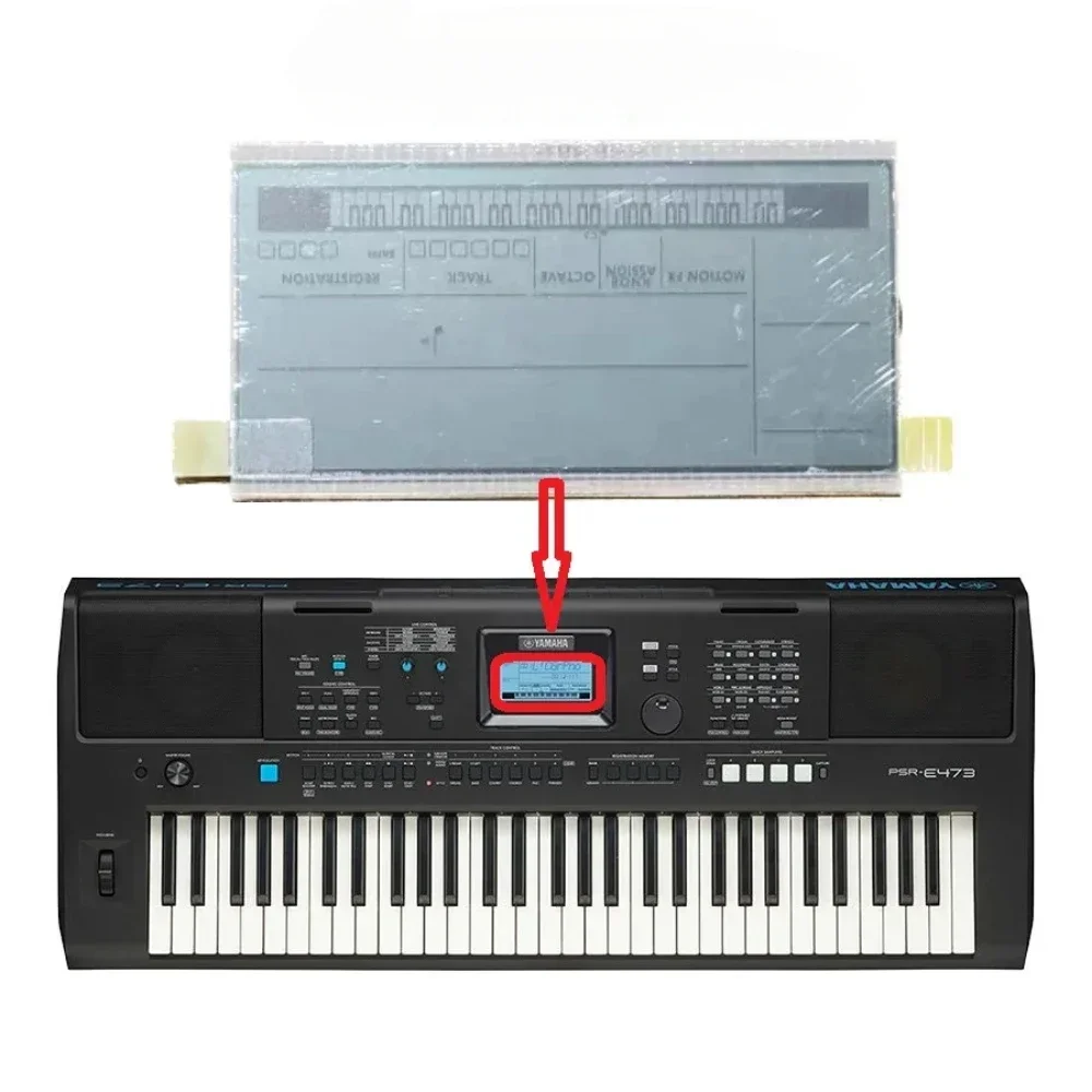 Reparação de Piano Digital Tela LCD, Yamaha PSR-E473, PSR E473