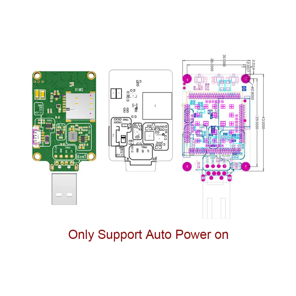 SIMCOM A7676E-LASE Modul USB Dongle LASE LTE CAT1+4G+2G+LTE450M+Sprachmodul Breakout Kit mit FPC-Antenne für Europa