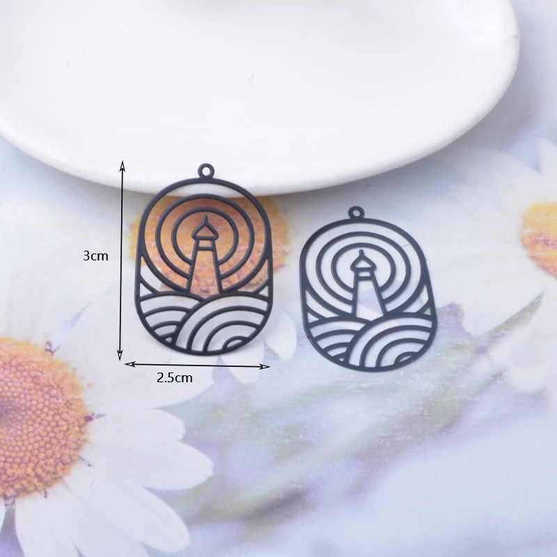 30 Stück AB8624 Geometrie-Schmuckanhänger, DIY-Zubehör für Ohrringe und Halsketten – Detail 4